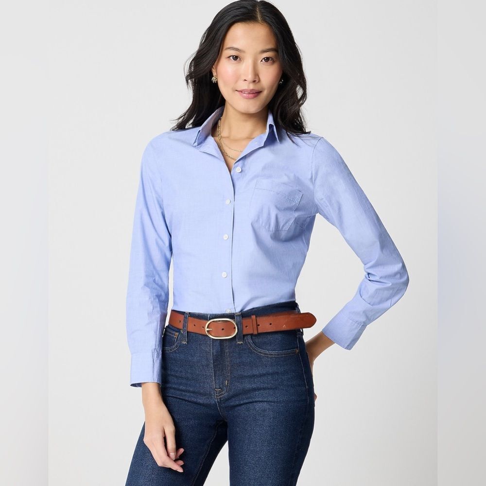 J.Crew Signature-fit button-up shirt in end-on-end cotton